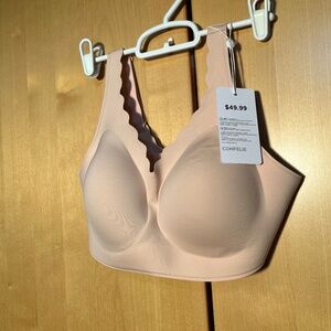 Comfelie Scalloped Top Beige Bra Size M